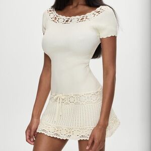 imogene mini dress KatieJ NYC Junior Bow Back Imogen Mini Dress